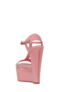 WERK-IT Jeffrey Campbell Platform Wedge Pink Patent