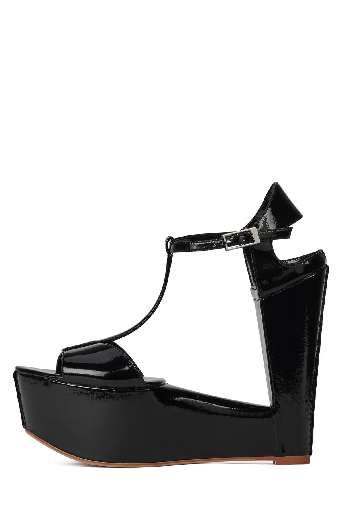 WERK-IT Jeffrey Campbell Platform Wedge Black Patent