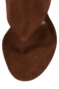 WHATS-UP Jeffrey Campbell Wedge Sandal Rust Suede