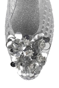 WHIMZY Jeffrey Campbell Jelly Silver Glitter Silver