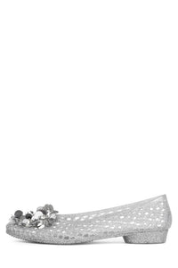 WHIMZY Jeffrey Campbell Jelly Silver Glitter Silver