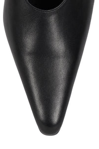 WITHSTAND Jeffrey Campbell Slingback Heel Black