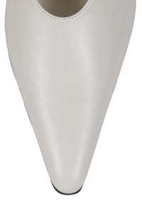 WITHSTAND Jeffrey Campbell Slingback Heel White