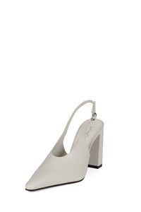 WITHSTAND Jeffrey Campbell Slingback Heel White _hover