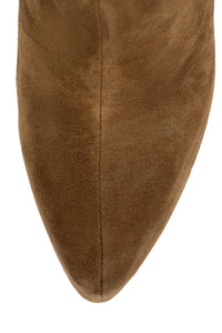 WOAH Platform Boot Dark Tan Suede