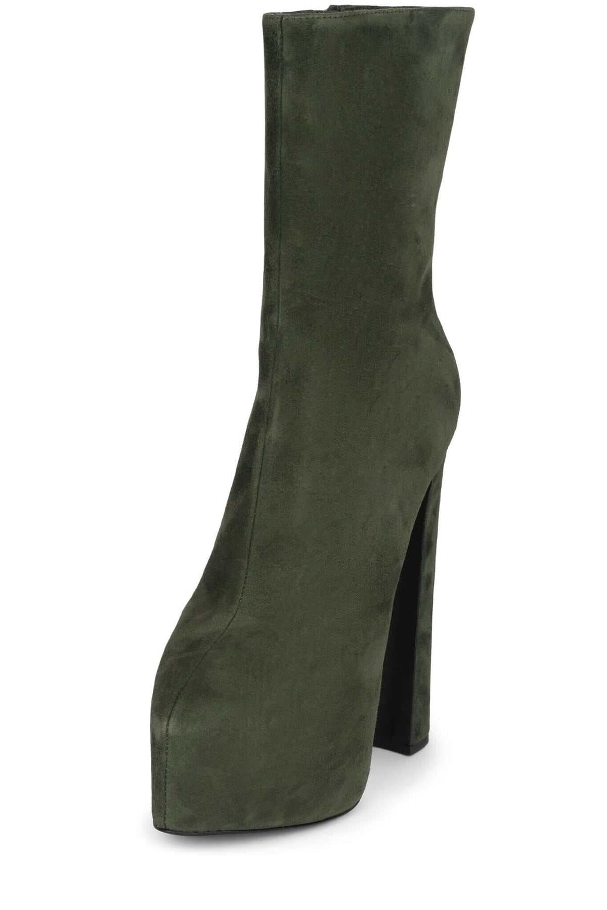 WOAH Platform Boot Dark Olive Suede _hover