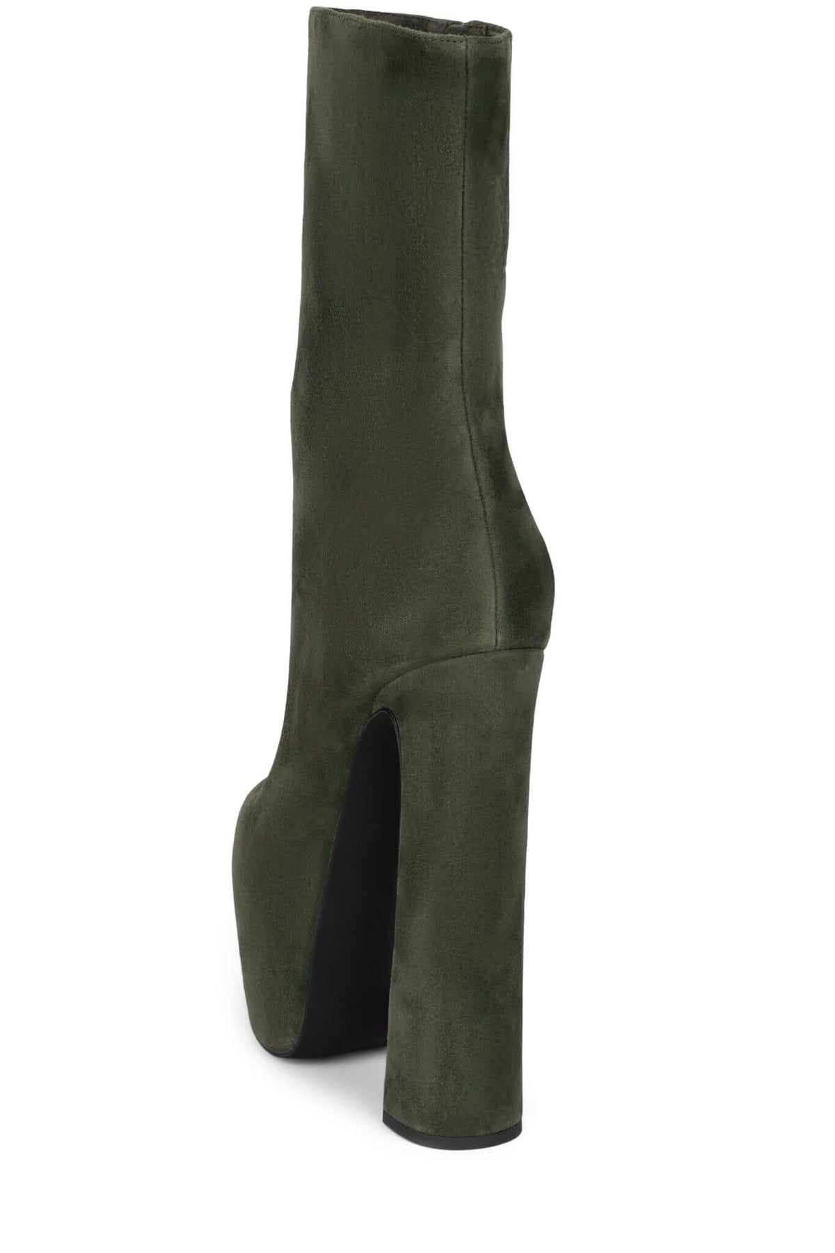 WOAH Platform Boot Dark Olive Suede 