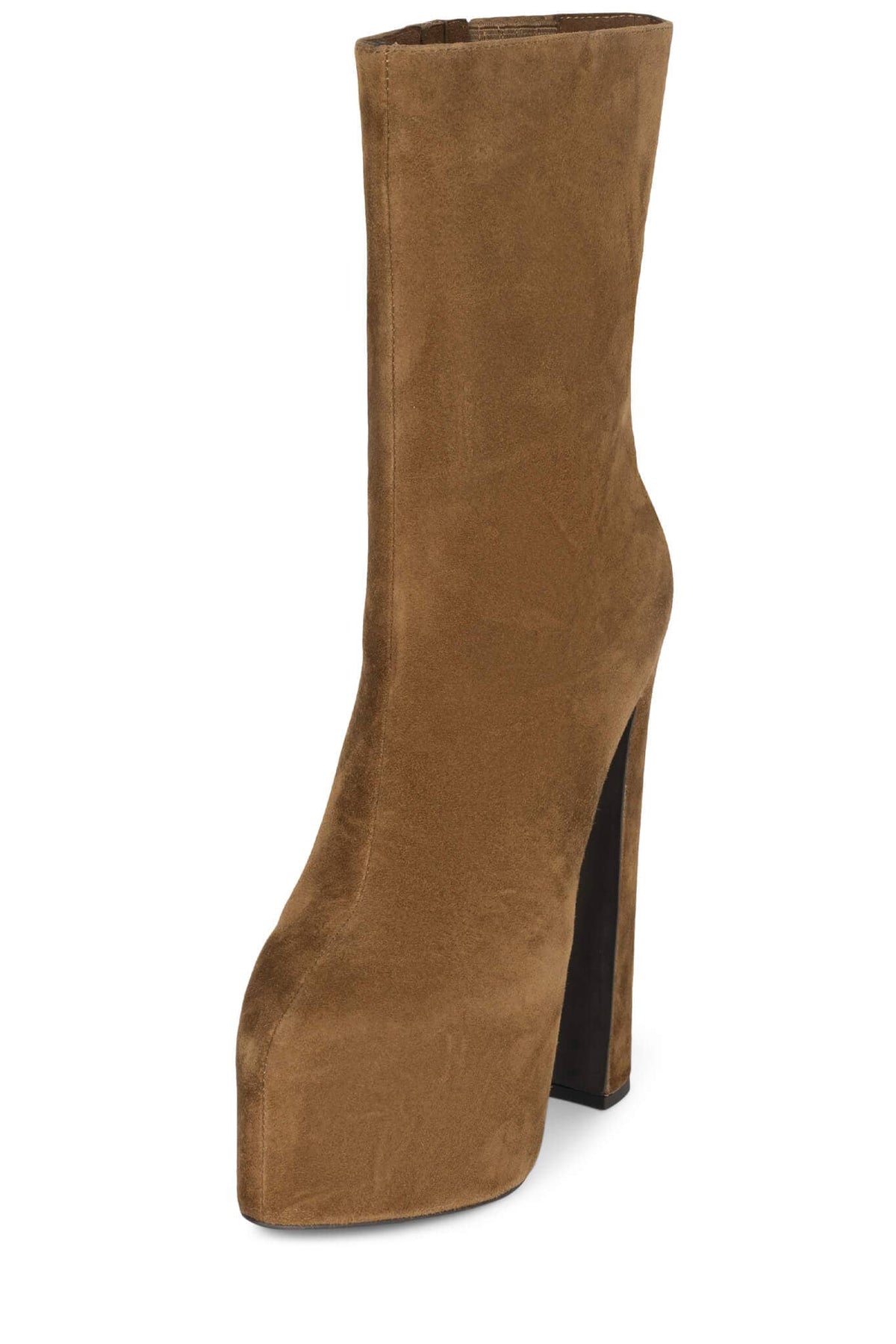 WOAH Platform Boot Dark Tan Suede _hover