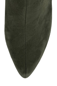 WOAH Platform Boot Dark Olive Suede 