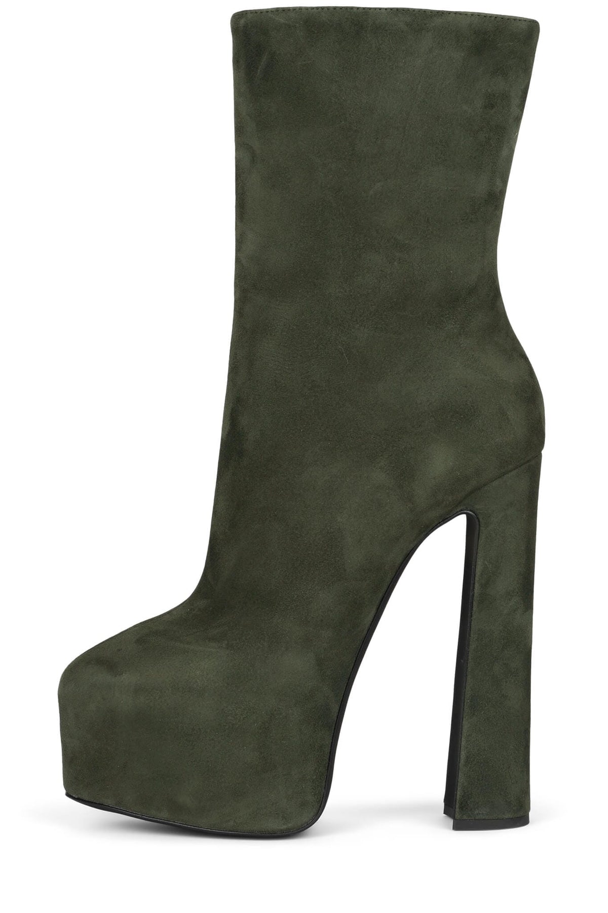WOAH Platform Boot Dark Olive Suede 