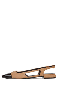 WORTHWHILE Jeffrey Campbell Flat Camel Brown Combo