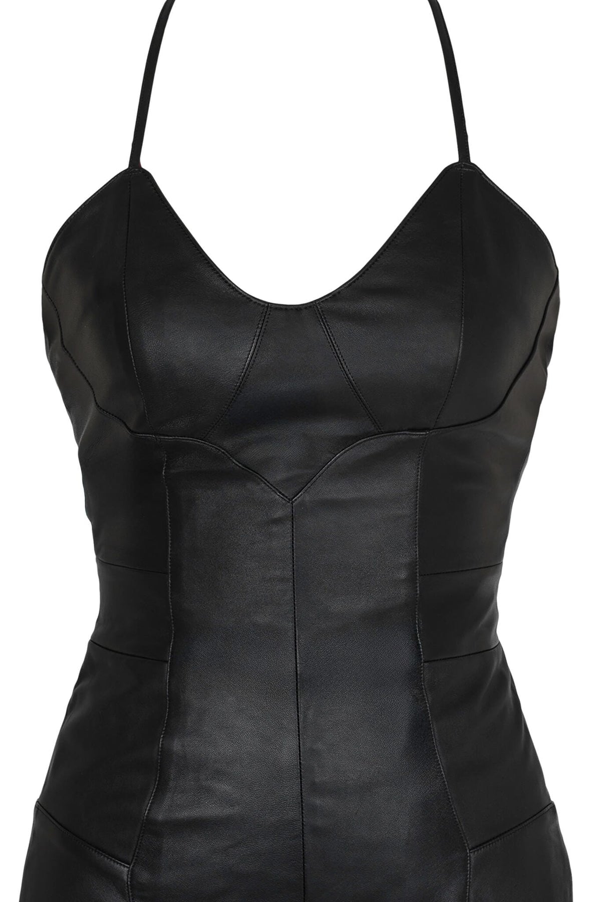 X-CHANGE JUMPSUIT Jeffrey Campbell Leather Jumpsuit Black