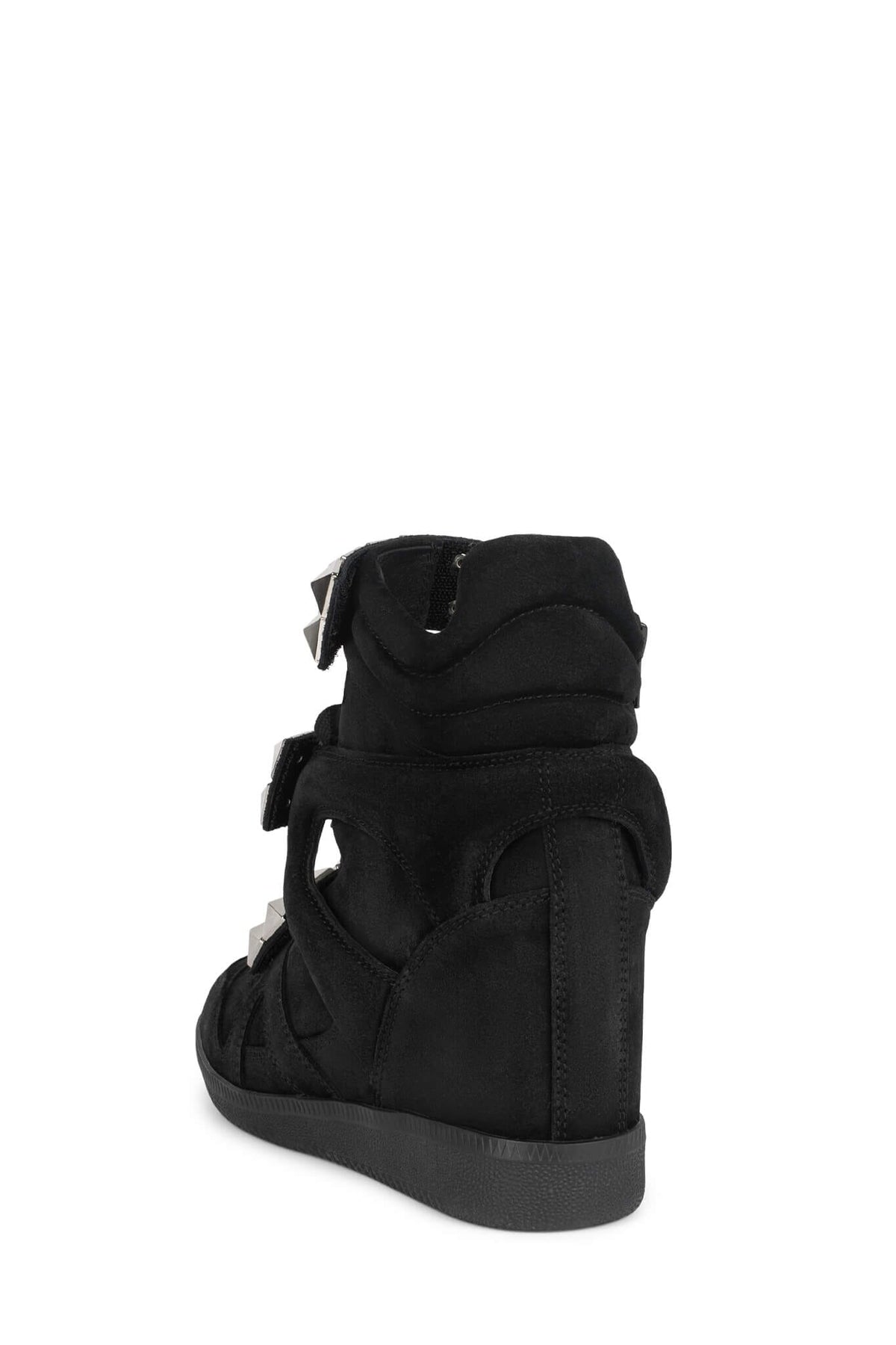 YEAHYEAH Hi-Top Sneaker Black Suede Silver
