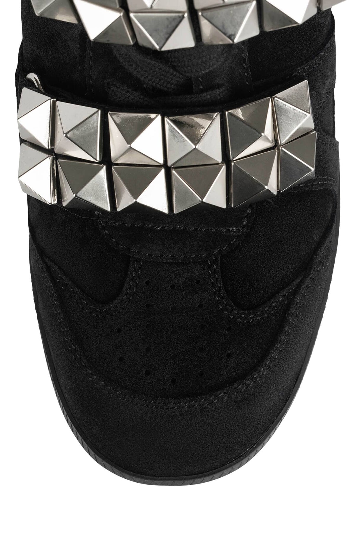 YEAHYEAH Hi-Top Sneaker Black Suede Silver