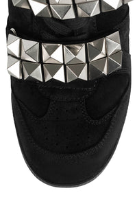 YEAHYEAH Hi-Top Sneaker Black Suede Silver