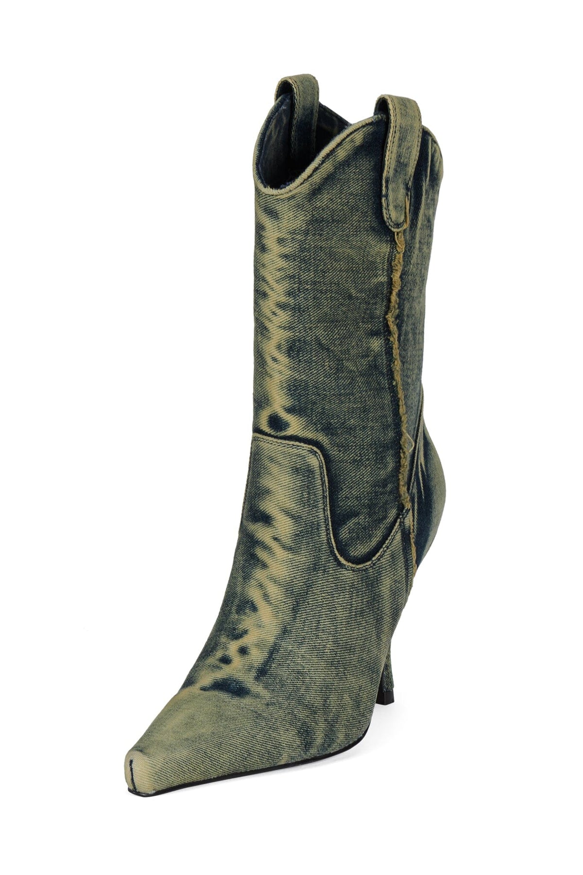 YEE-HAW Green Denim _hover