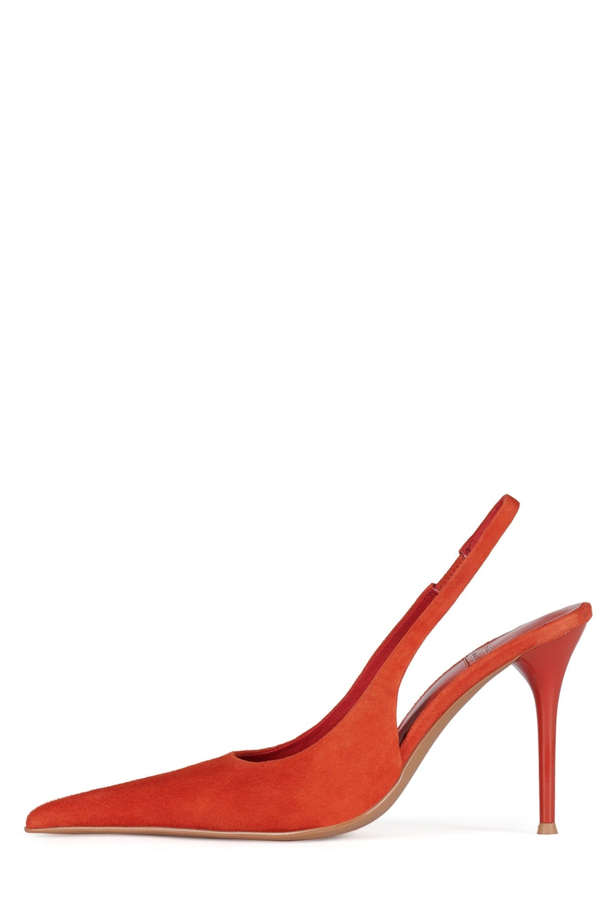 YOU-WISH Slingback Heel YYH Orange Suede 6 