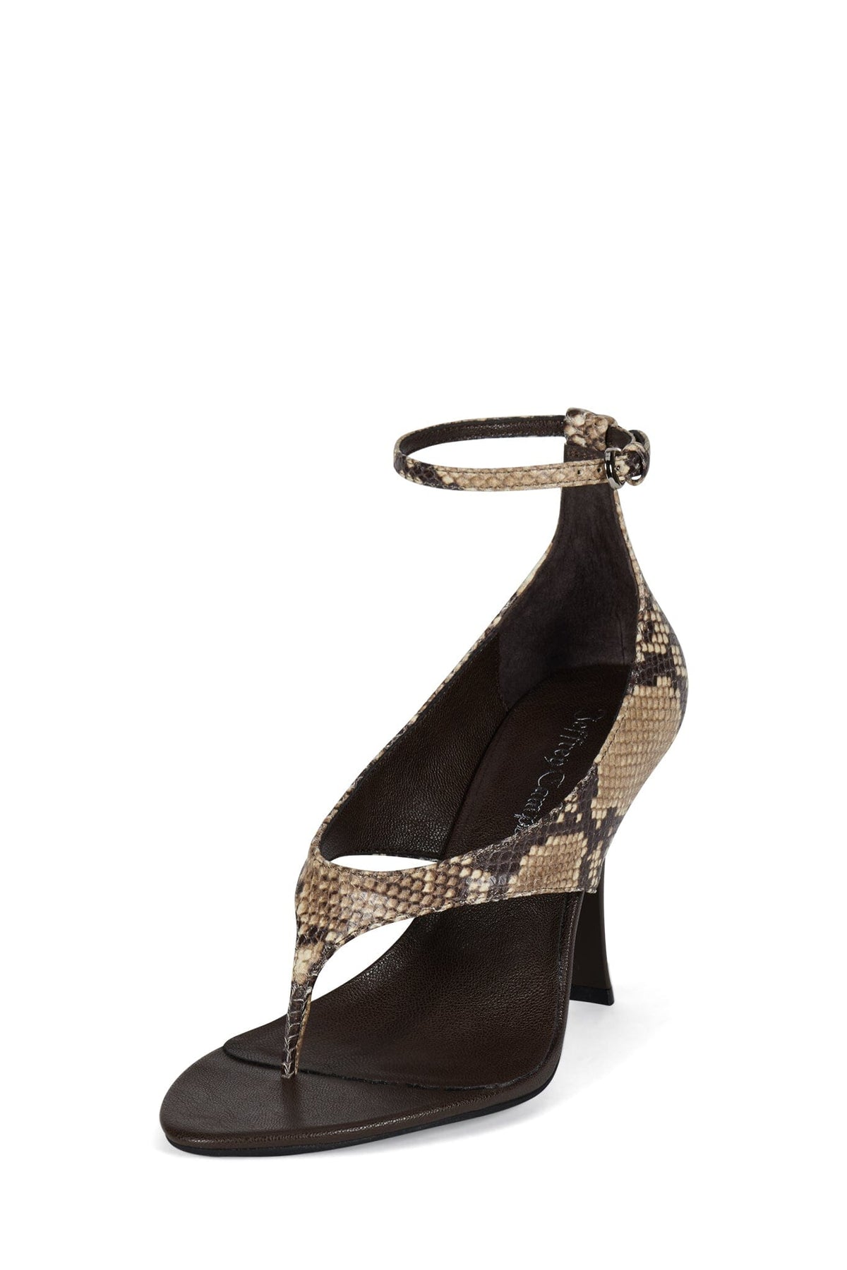YSABELA Jeffrey Campbell Heeled Sandals Beige Python Combo
_hover