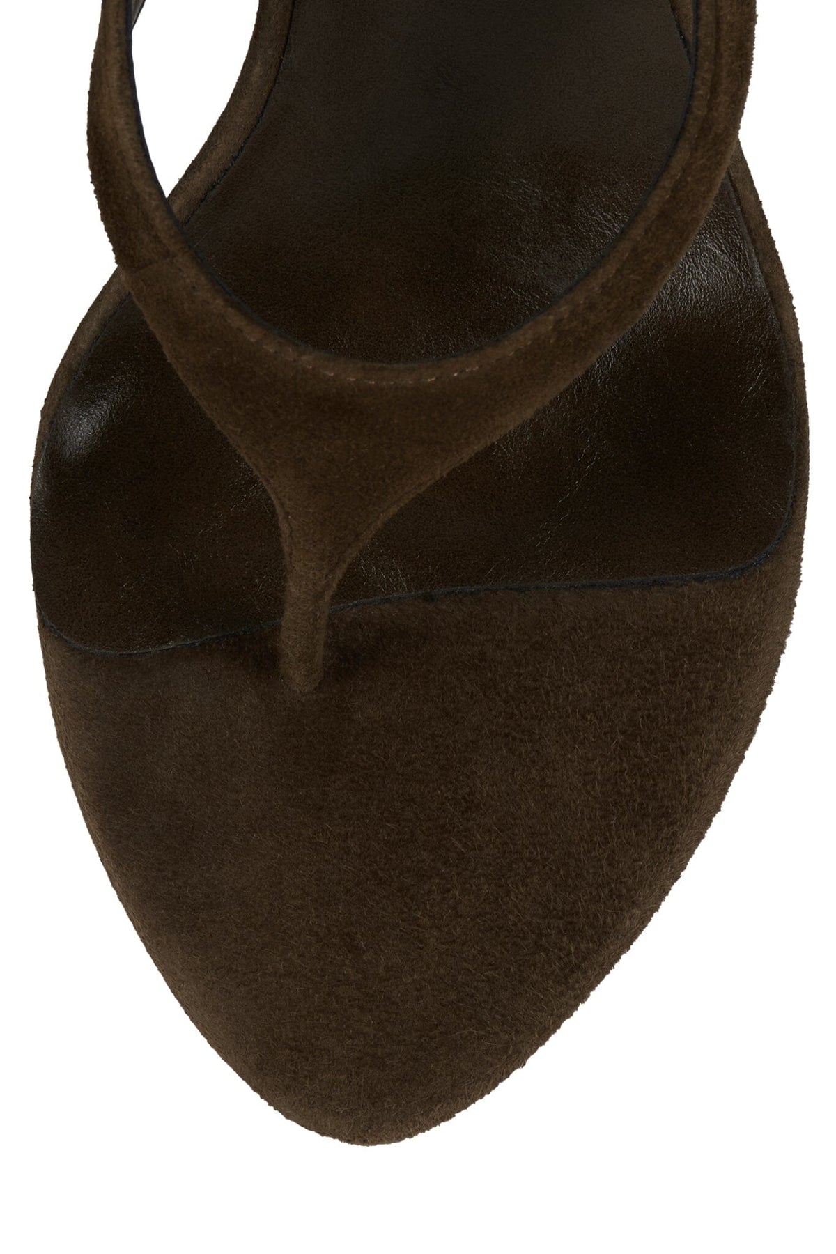 YSABELA Jeffrey Campbell Heeled Sandal Coffee Suede