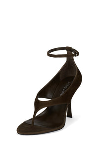 YSABELA Jeffrey Campbell Heeled Sandal Coffee Suede
_hover