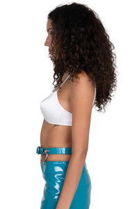 YVONNE Jeffrey Campbell Top White Satin