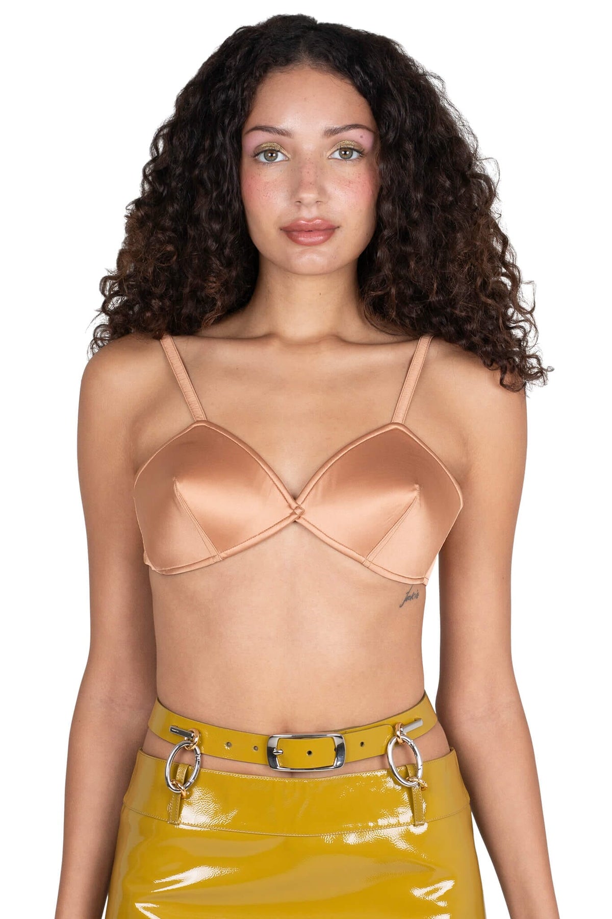 YVONNE Jeffrey Campbell Top Natural Satin 