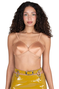 YVONNE Jeffrey Campbell Top Natural Satin 