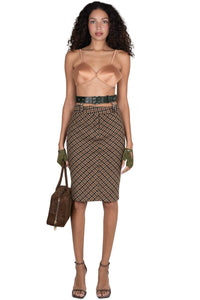 YVONNE Jeffrey Campbell Top Natural Satin 