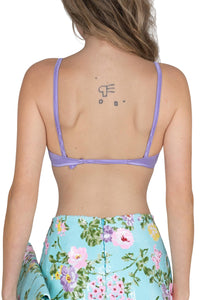 YVONNE Jeffrey Campbell Top Lilac Satin 