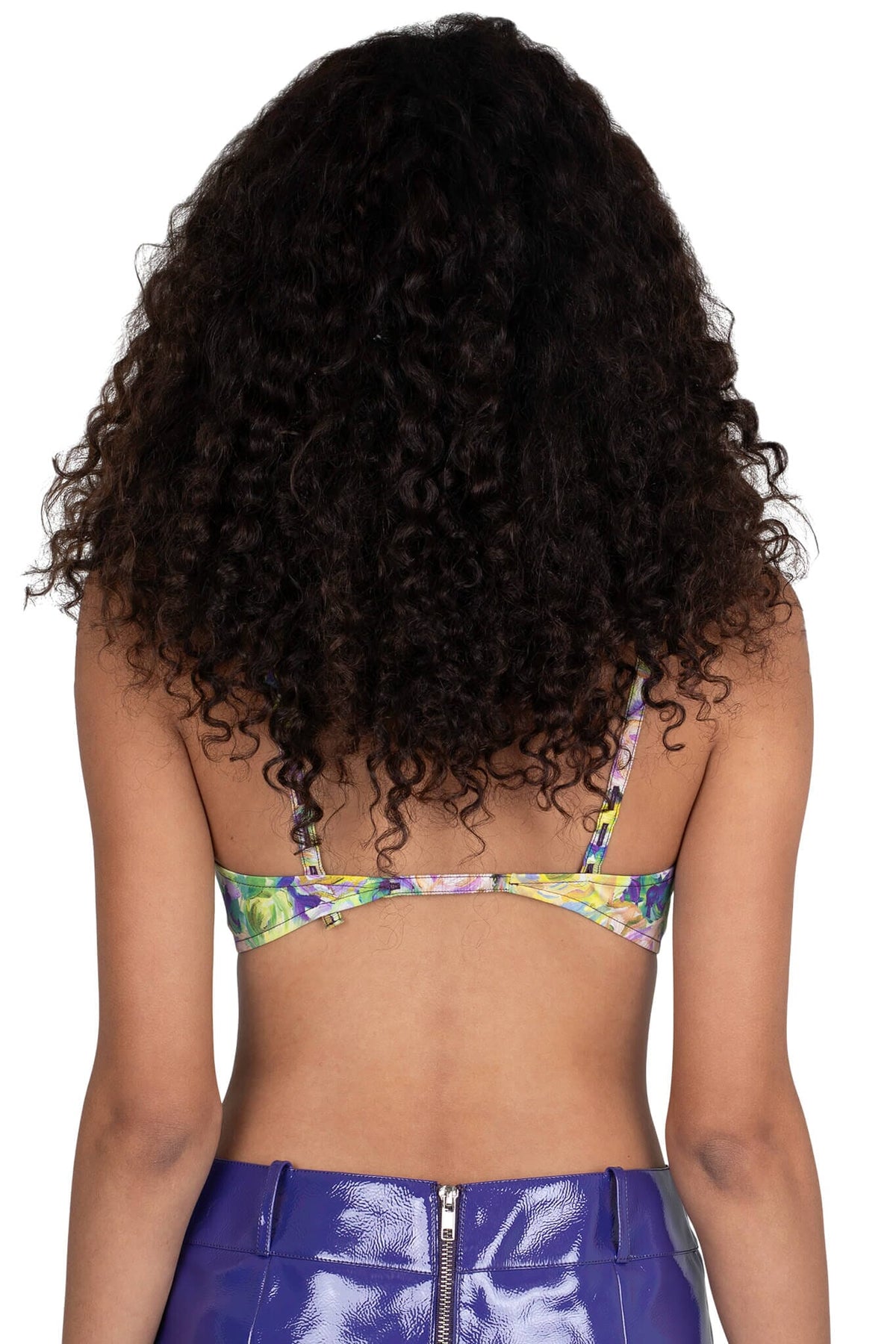 YVONNE Jeffrey Campbell Top Purple Multi Floral