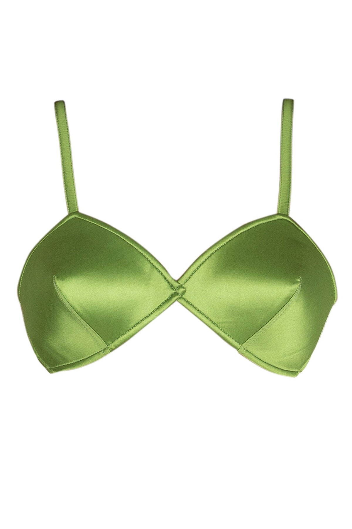 YVONNE Jeffrey Campbell Top Green Satin