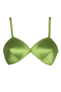 YVONNE Jeffrey Campbell Top Green Satin