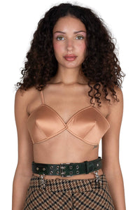 YVONNE Jeffrey Campbell Top Natural Satin 