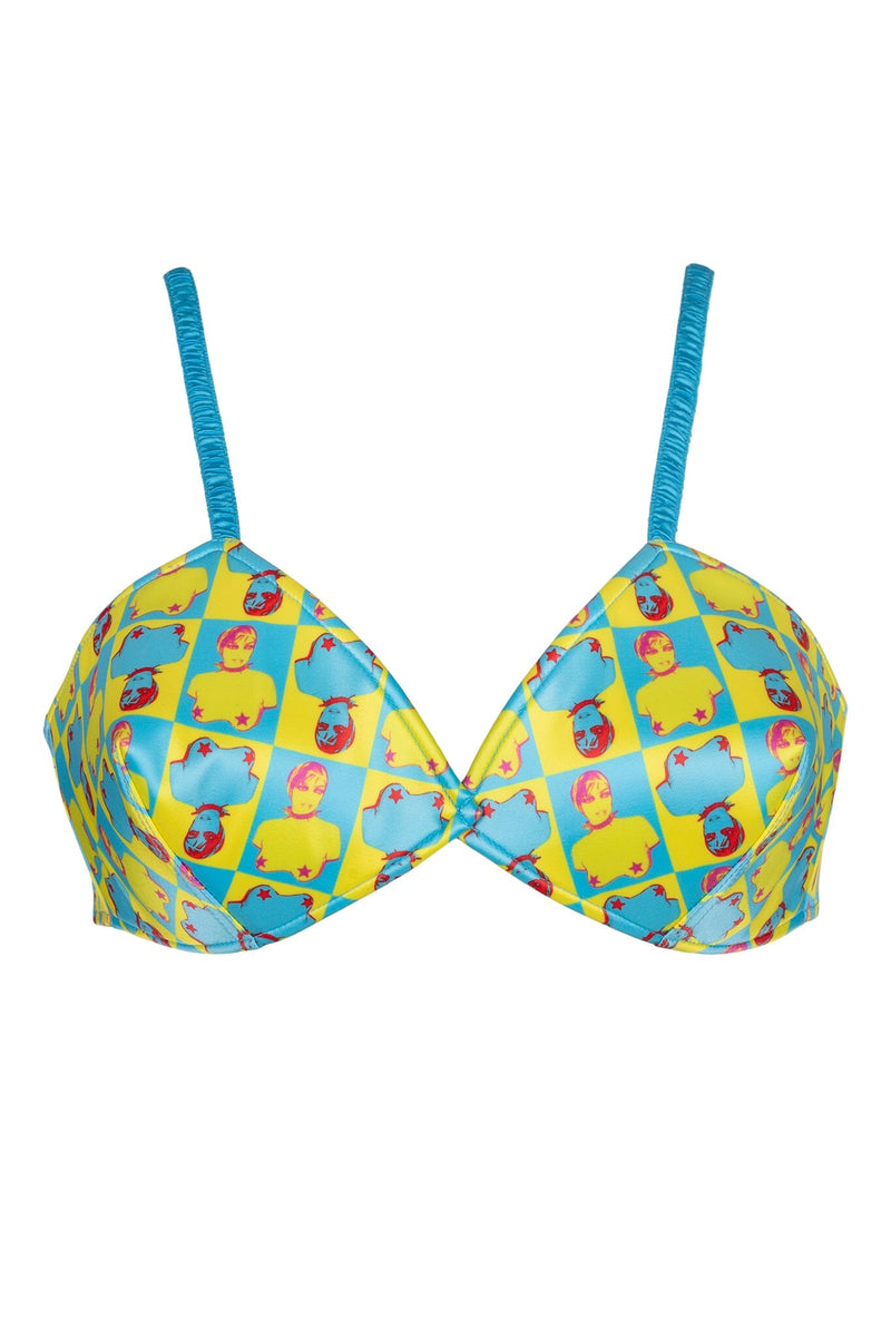 YVONNE Top Yellow Pop Art 