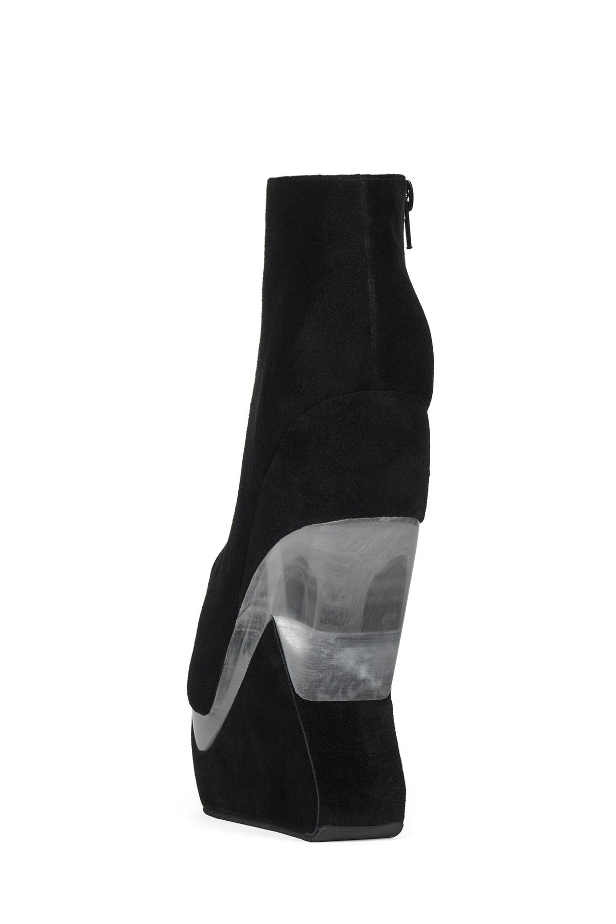 ZOOM Platform Boot Black Suede