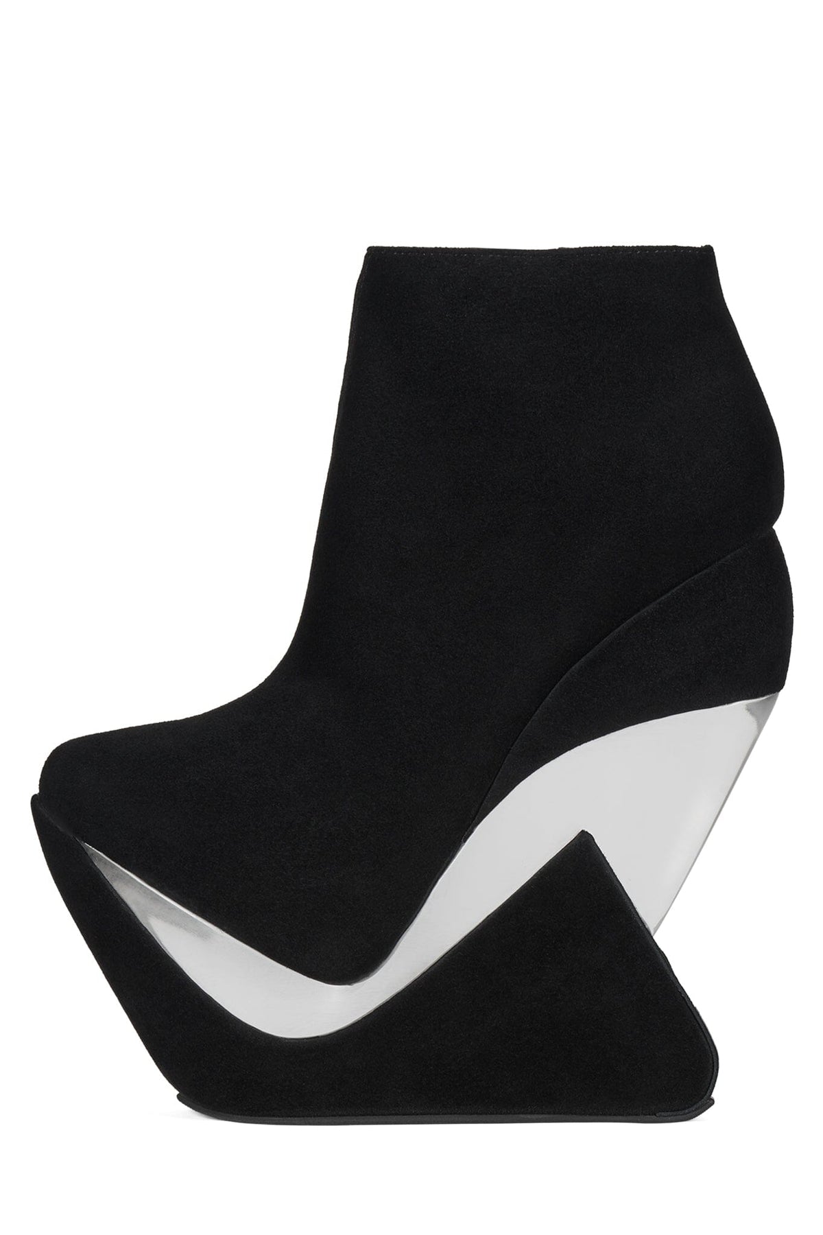 ZOOM Platform Boot Black Suede