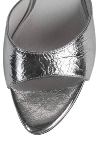 AGENT Jeffrey Campbell Heeled Sandal Silver Metallic 