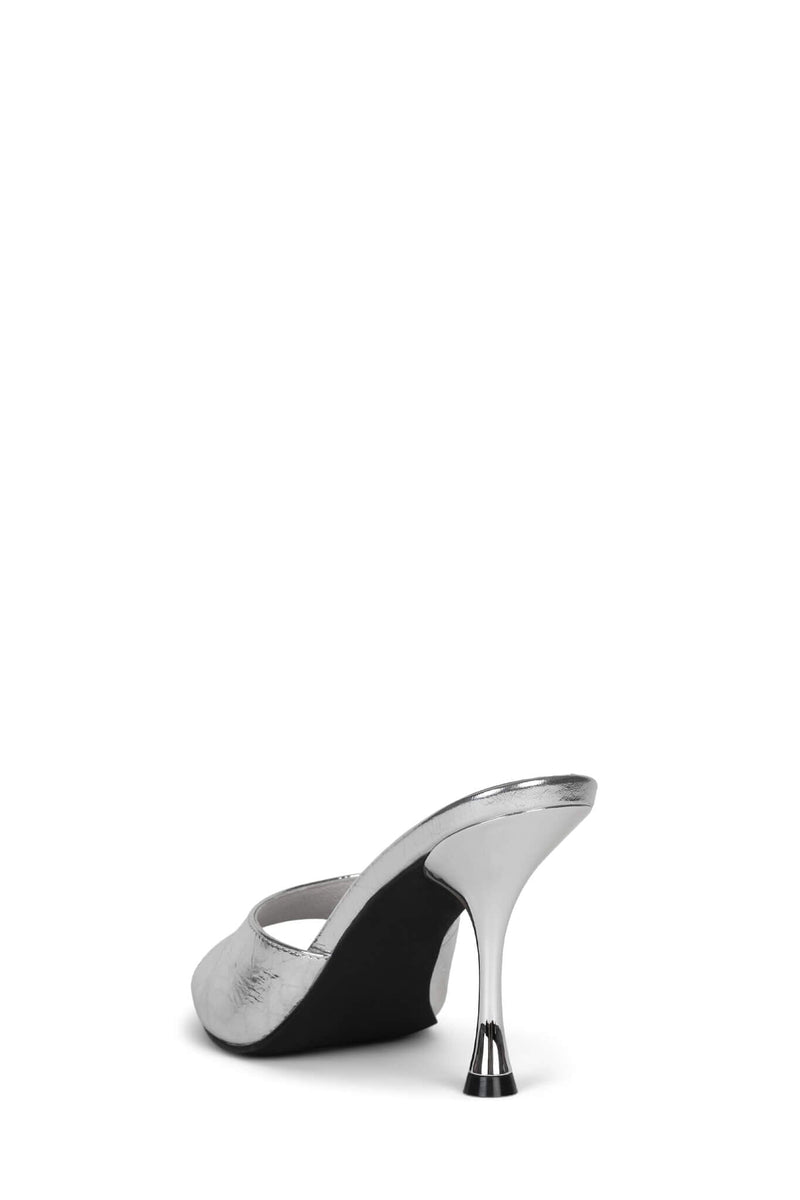 AGENT Jeffrey Campbell Heeled Sandal Silver Metallic 