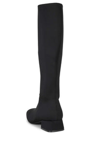 ALLURED-KH Jeffrey Campbell Knee-High Boots Black Neoprene