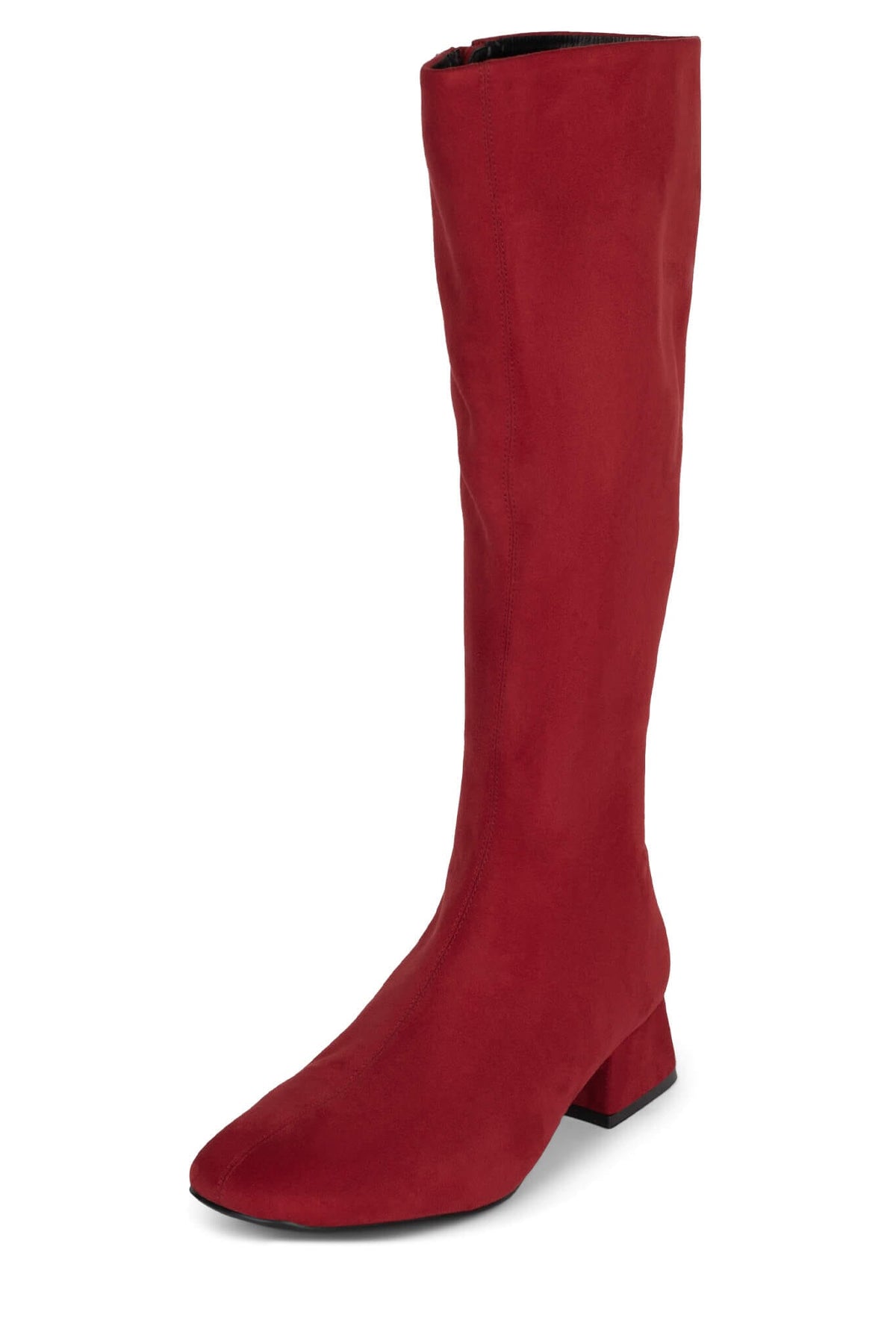 ALLURED-KH Jeffrey Campbell Knee-High Boots Red Suede