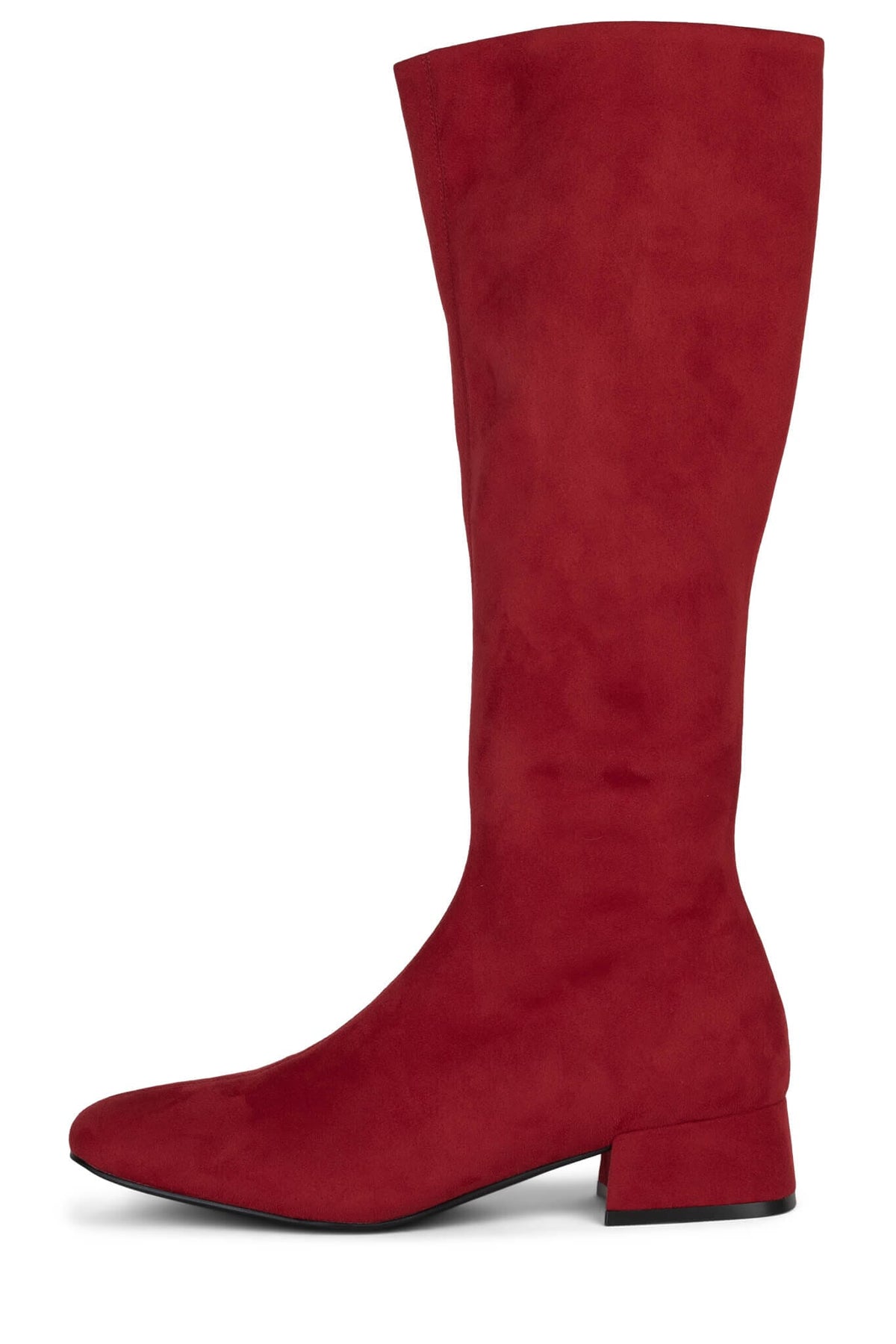 ALLURED-KH Jeffrey Campbell Knee-High Boots Red Suede