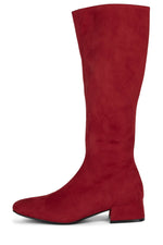 ALLURED-KH Knee-High Boot DV Red Suede 6 