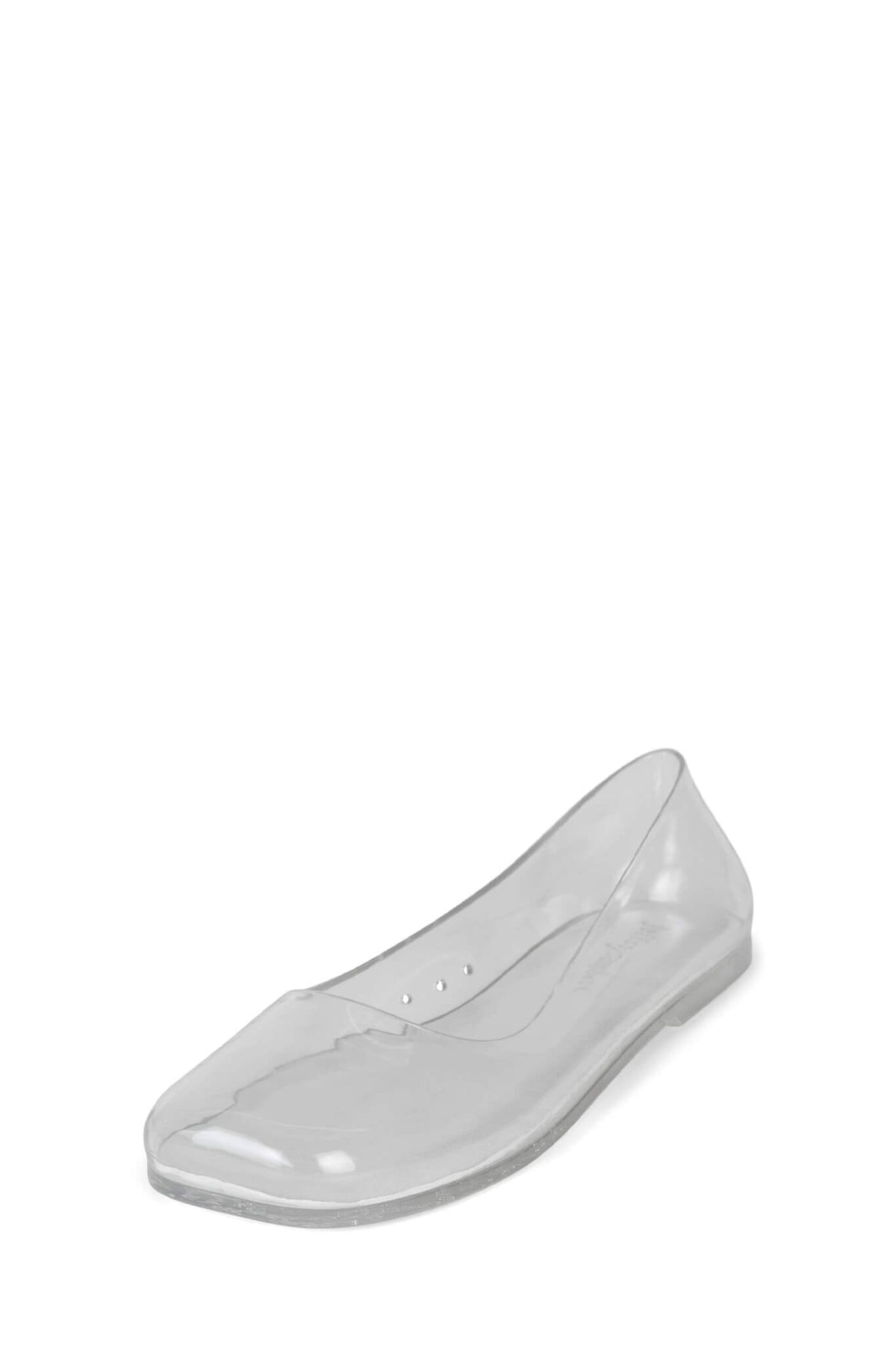 BALANCED Flat Jeffrey Campbell Jelly Flats Clear