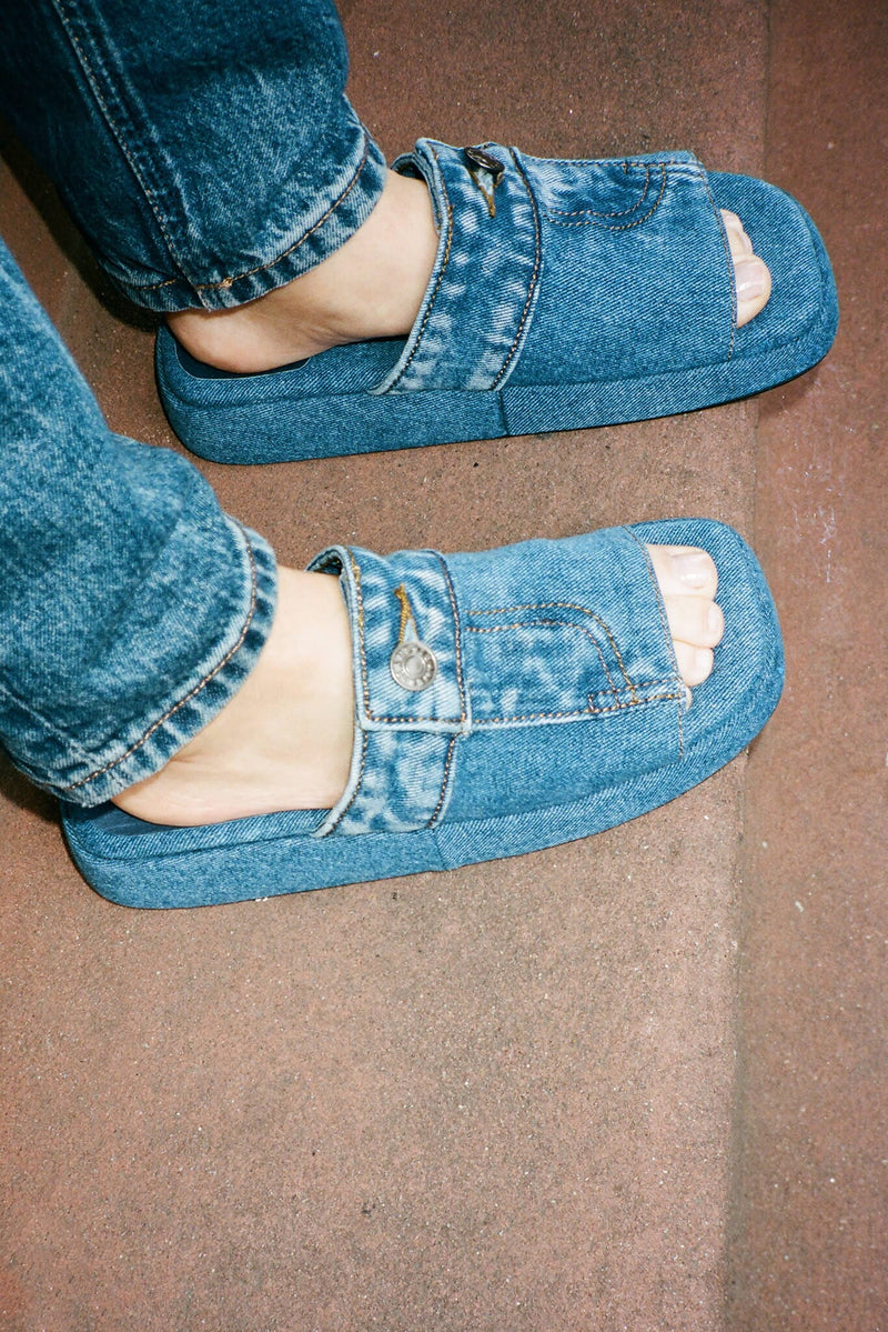 Buy Blue Denim Sandals For Women online | Lazada.com.ph