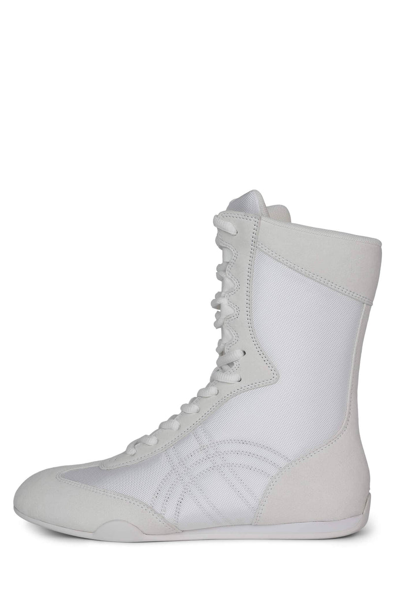 BOXING-LO Mid-Calf Boot Jeffrey Campbell White White 6 