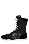 BOXING-LO (Pre-order) Mid-Calf Boot Jeffrey Campbell Black White 6 