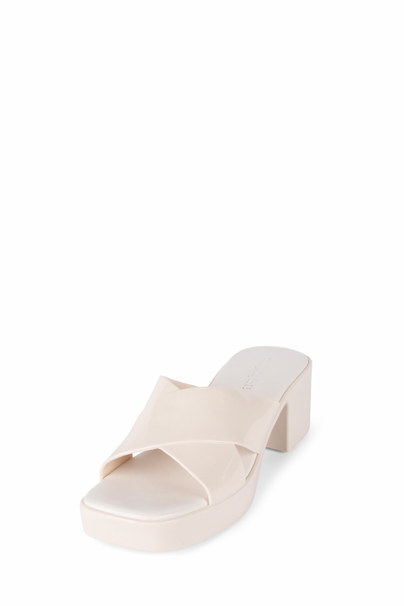 South Beach Cream Linen-Look Platform Block Heel Sandals | New Look