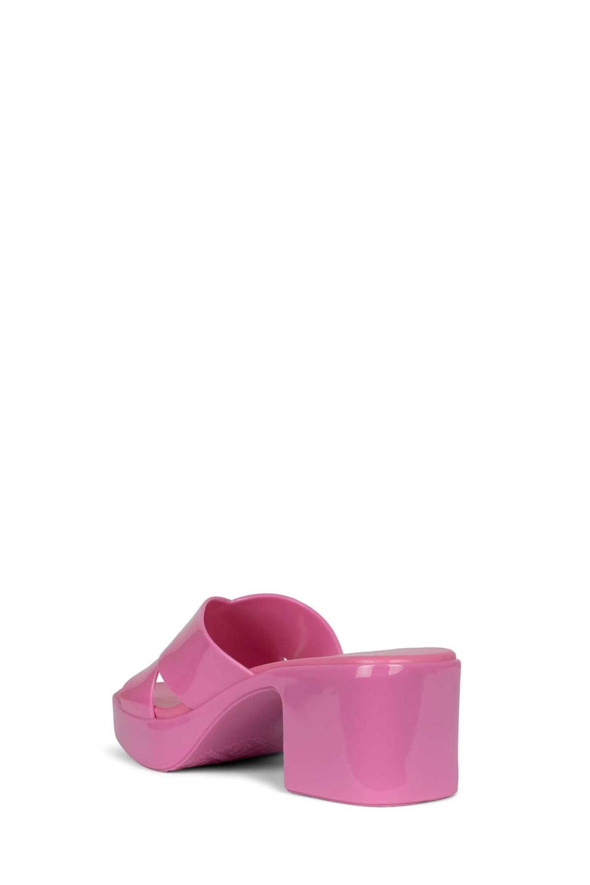 BUBBLEGUM Jeffrey Campbell Jelly Platform Sandals Bright Pink Shiny