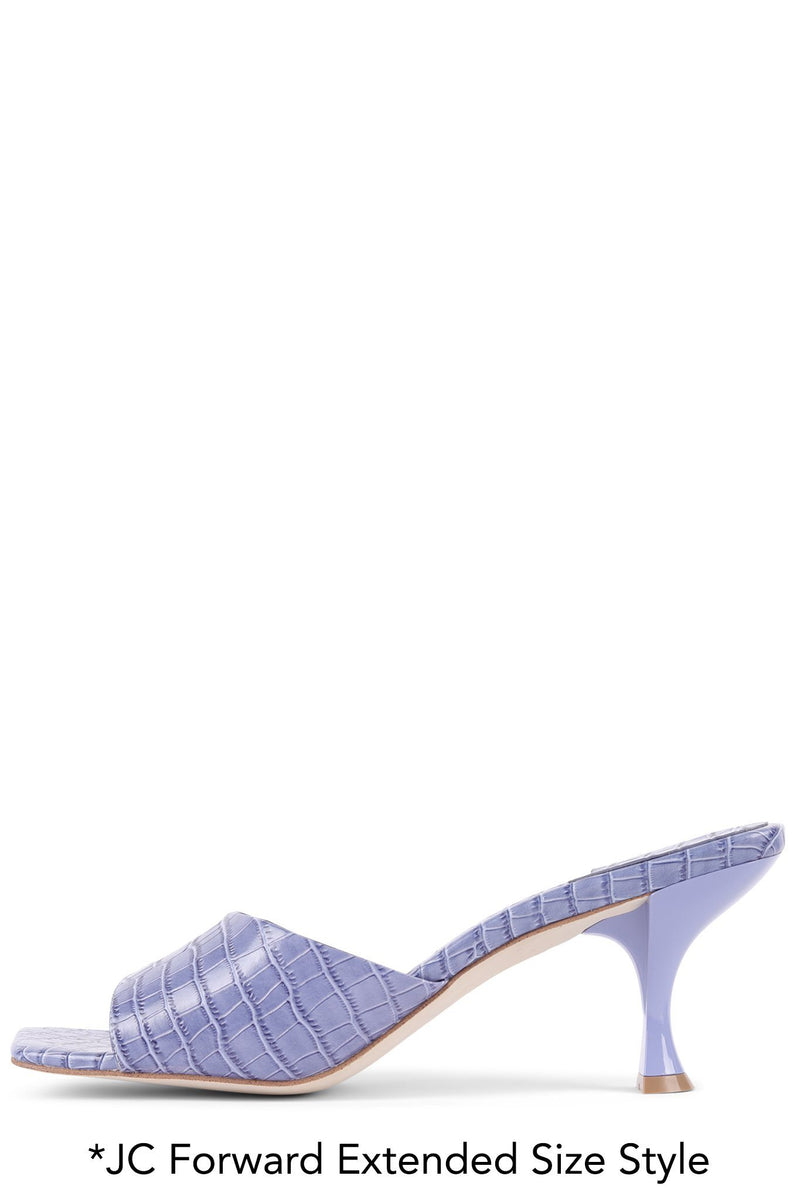 BUBBLES Heeled Sandal YYH Periwinkle Croco 12 