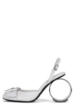 BUCKLE-IN Pump ST White Silver 6 